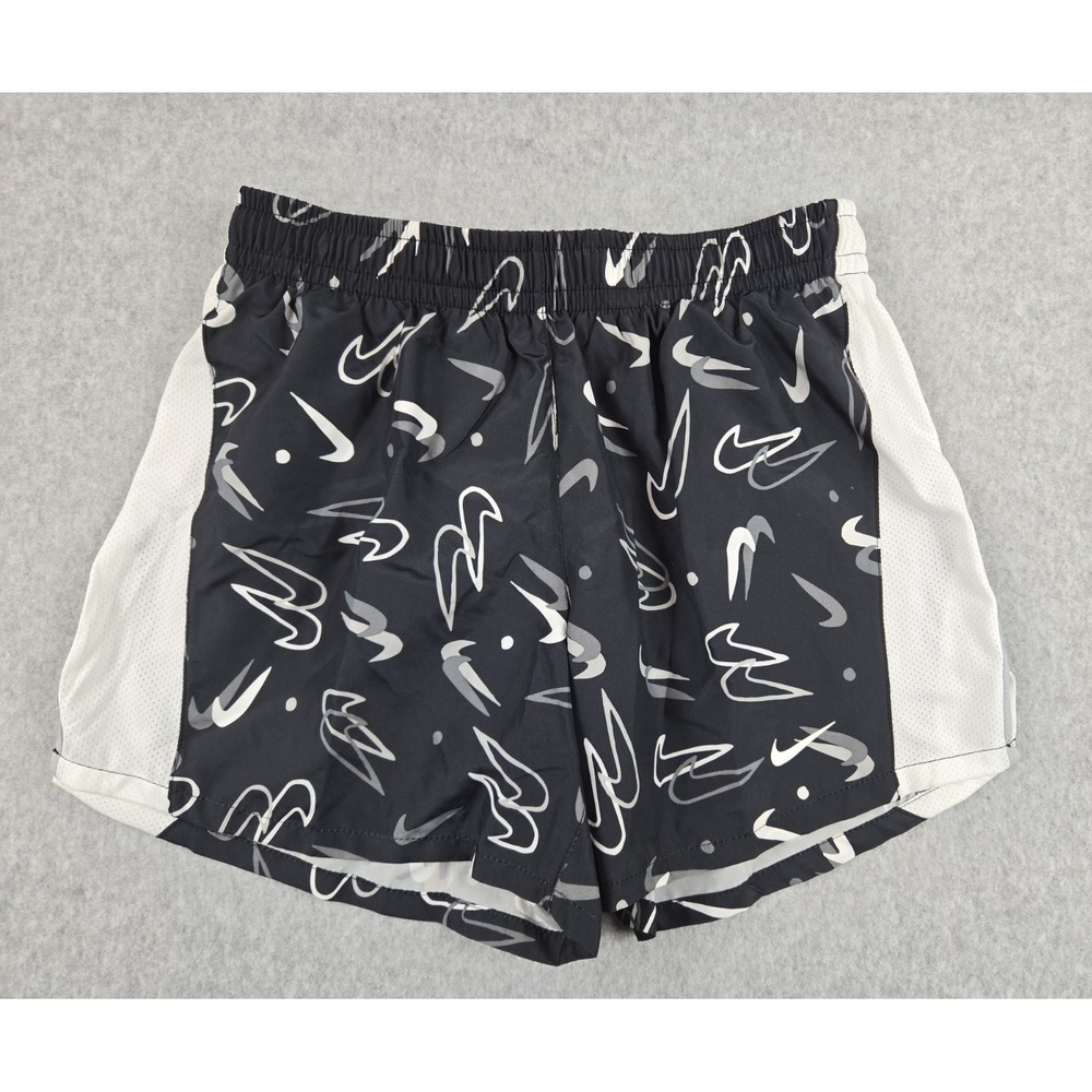 Nike Shorts Girlss Size XL X-Large Athletic Active Lined Training Logo Black NWT
